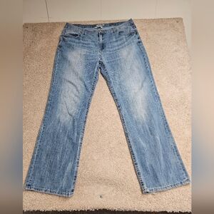 BKE Denim Tyler Bootleg Jeans Mens Size 40L Western Stitching Light Wash